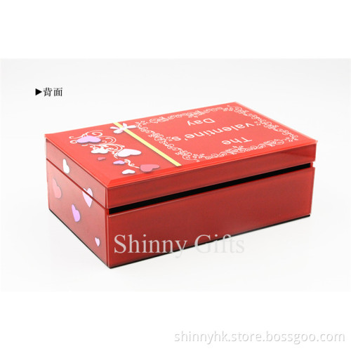 Fashion valentines day gifts Glass Jewelry Box Wedding Favor